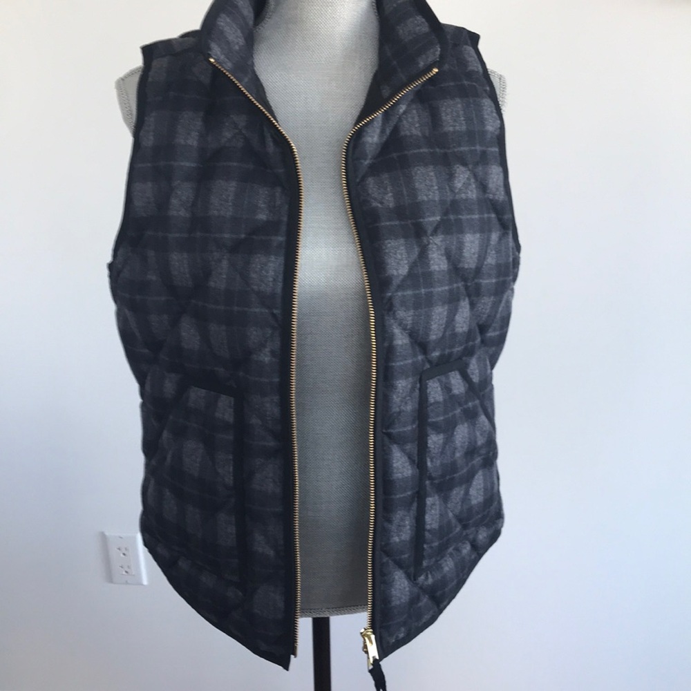 J.Crew plaid bodywarmer in M